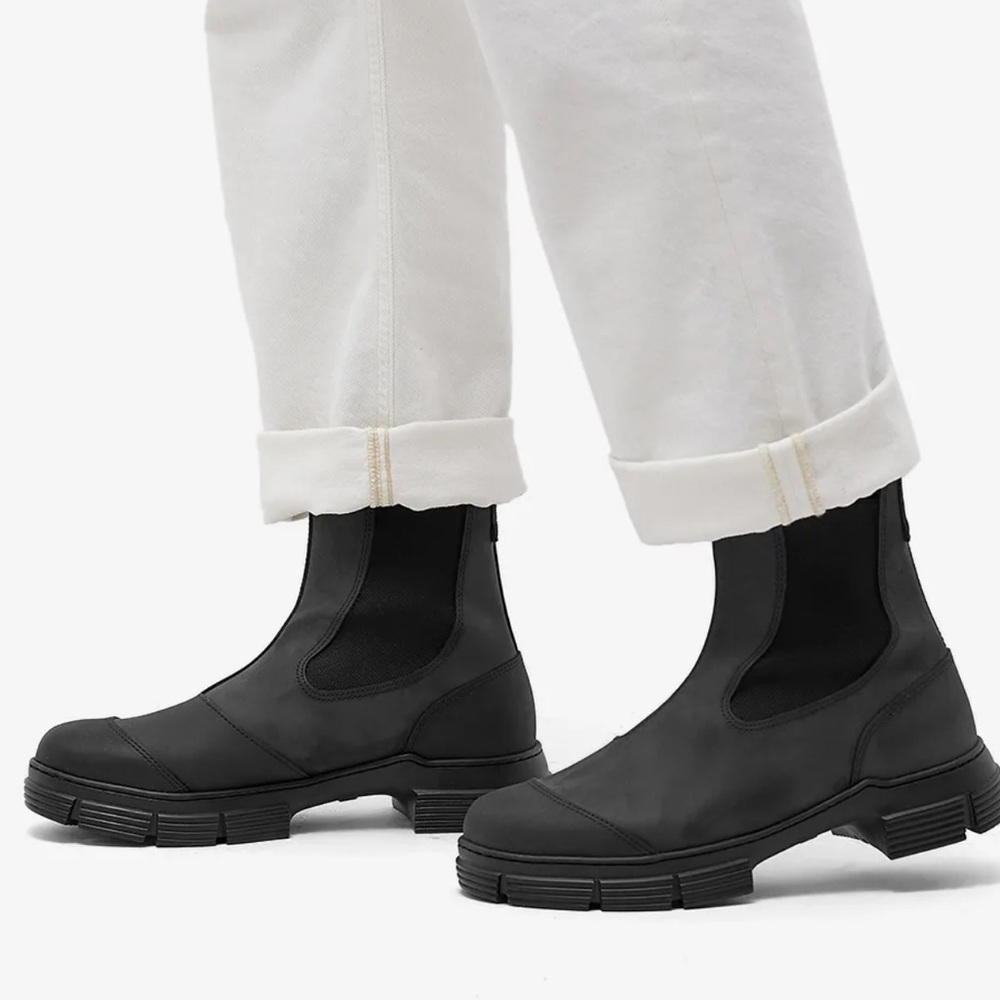 Ganni Black Ankle Boots